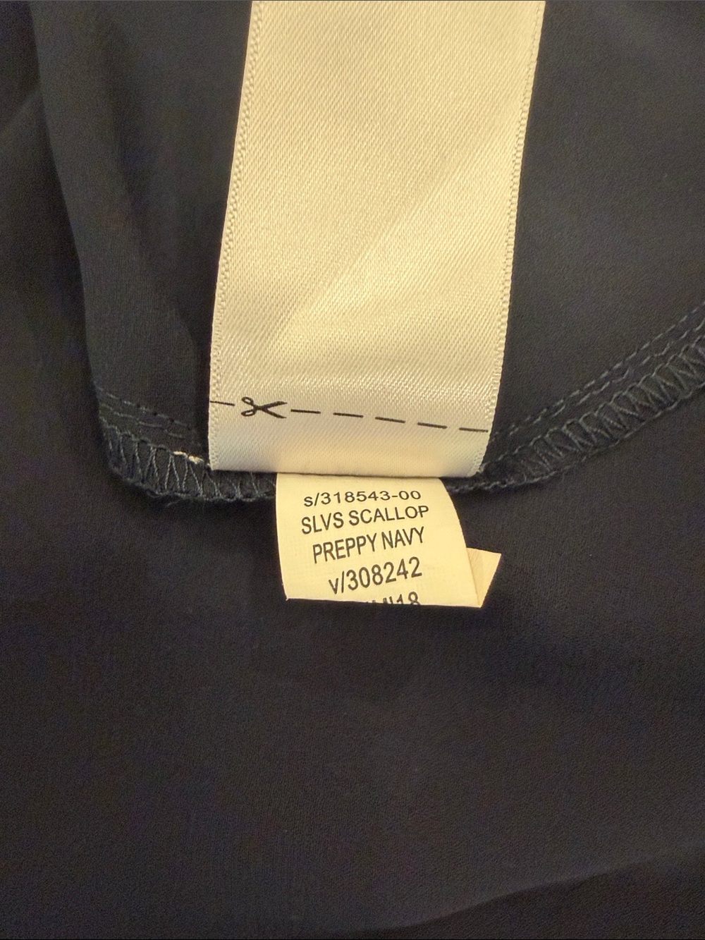 Banana Republic Dark Navy Sleeveless Button-Down Blouse - Picture 7 of 7